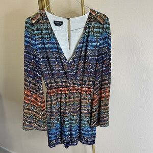Bebe Multicolor Patterned romper